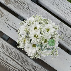 Композиция в стеклянной вазе № 056